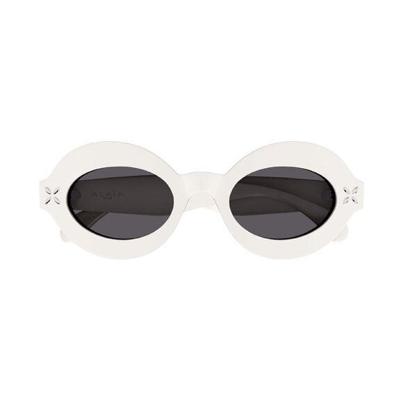 NEW AZZEDINE ALAIA SUNGLASSES, WHITE WOMEN EYEWEAR